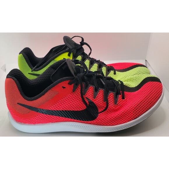 Nike Zoom Track Men’s Size 11 Shoes Rival Distance DC8725-601 Crimson/Volt - Picture 1 of 11